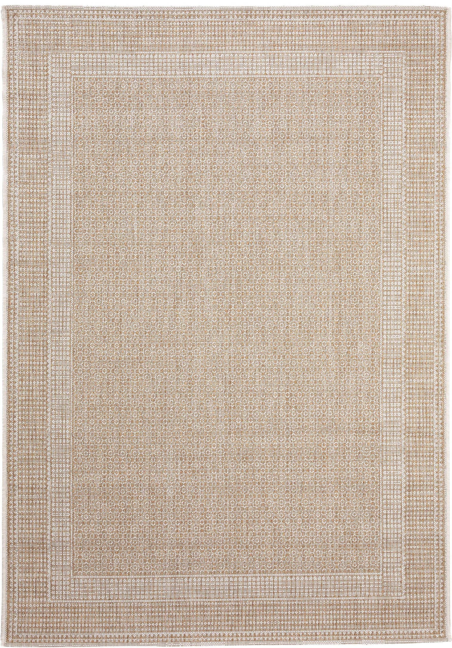 Tapis en 100% Polypropylène en Beige avec une pile de 1- 5 mm de hauteur de benuta Nest