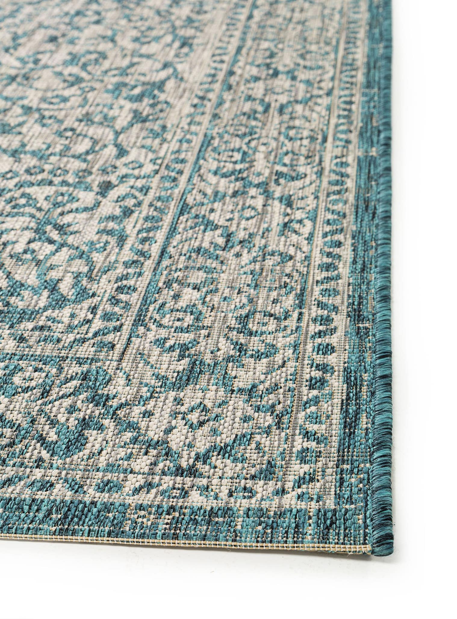 Teppich aus 100% Polypropylen in Blau mit bis 5 mm hohem Flor von benuta Nest