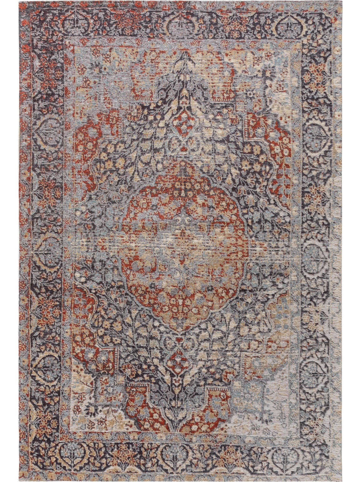 Teppich aus 79% Polyester, 20% Baumwolle, 1% Latex in Lila mit bis 5 mm hohem Flor von benuta Pop