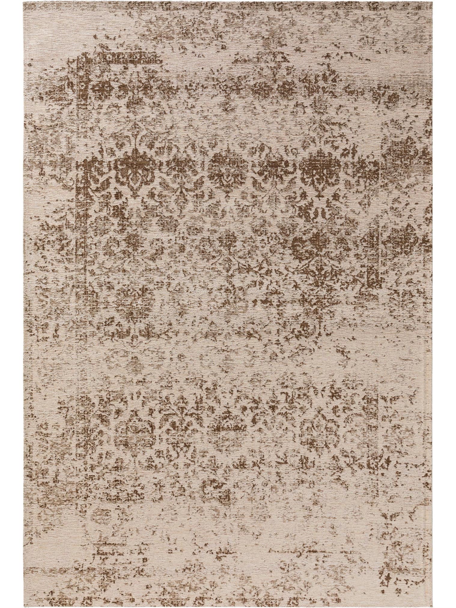 Teppich aus 41% Baumwolle, 32% Polyacryl, 26% Polyester, 1% Latex in Beige mit bis 5 mm hohem Flor von benuta Pop