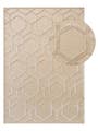 Tappeto in viscosa Woody Crema