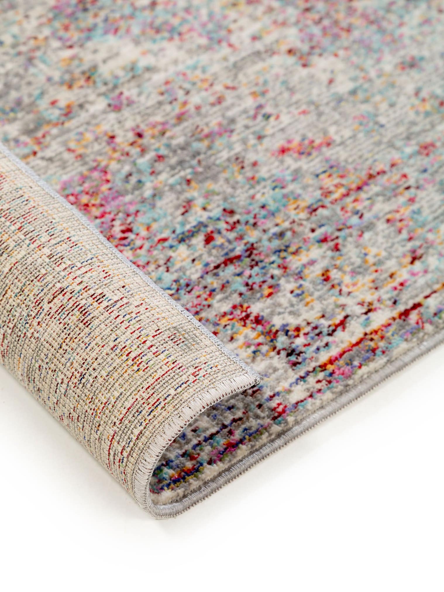 Teppich aus 100% Polyester in Multicolor mit bis 5 mm hohem Flor von benuta Nest