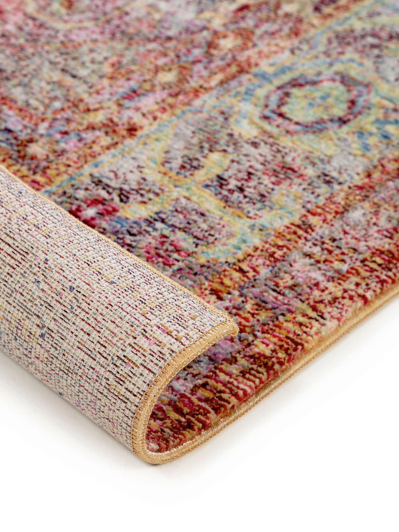 Teppich aus 100% Polyester in Multicolor mit bis 5 mm hohem Flor von benuta Nest
