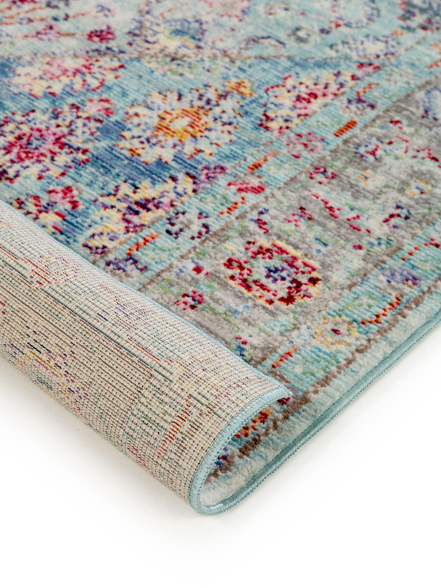 Teppich aus 100% Polyester in Multicolor mit bis 5 mm hohem Flor von benuta Nest