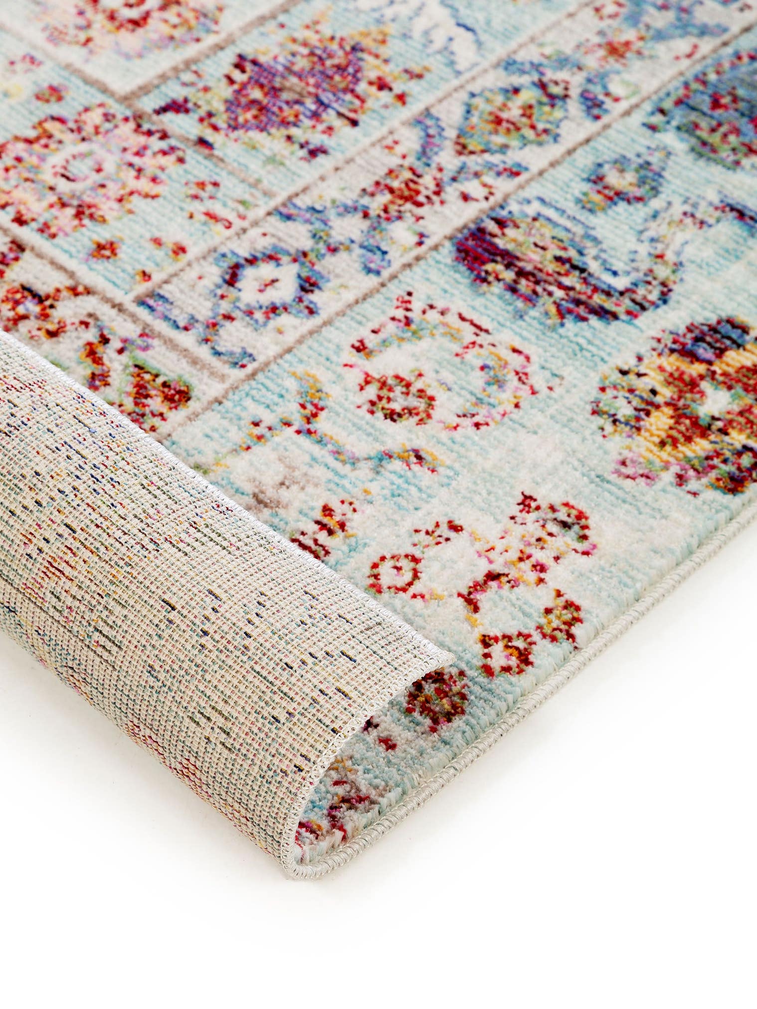 Teppich aus 100% Polyester in Multicolor mit bis 5 mm hohem Flor von benuta Nest