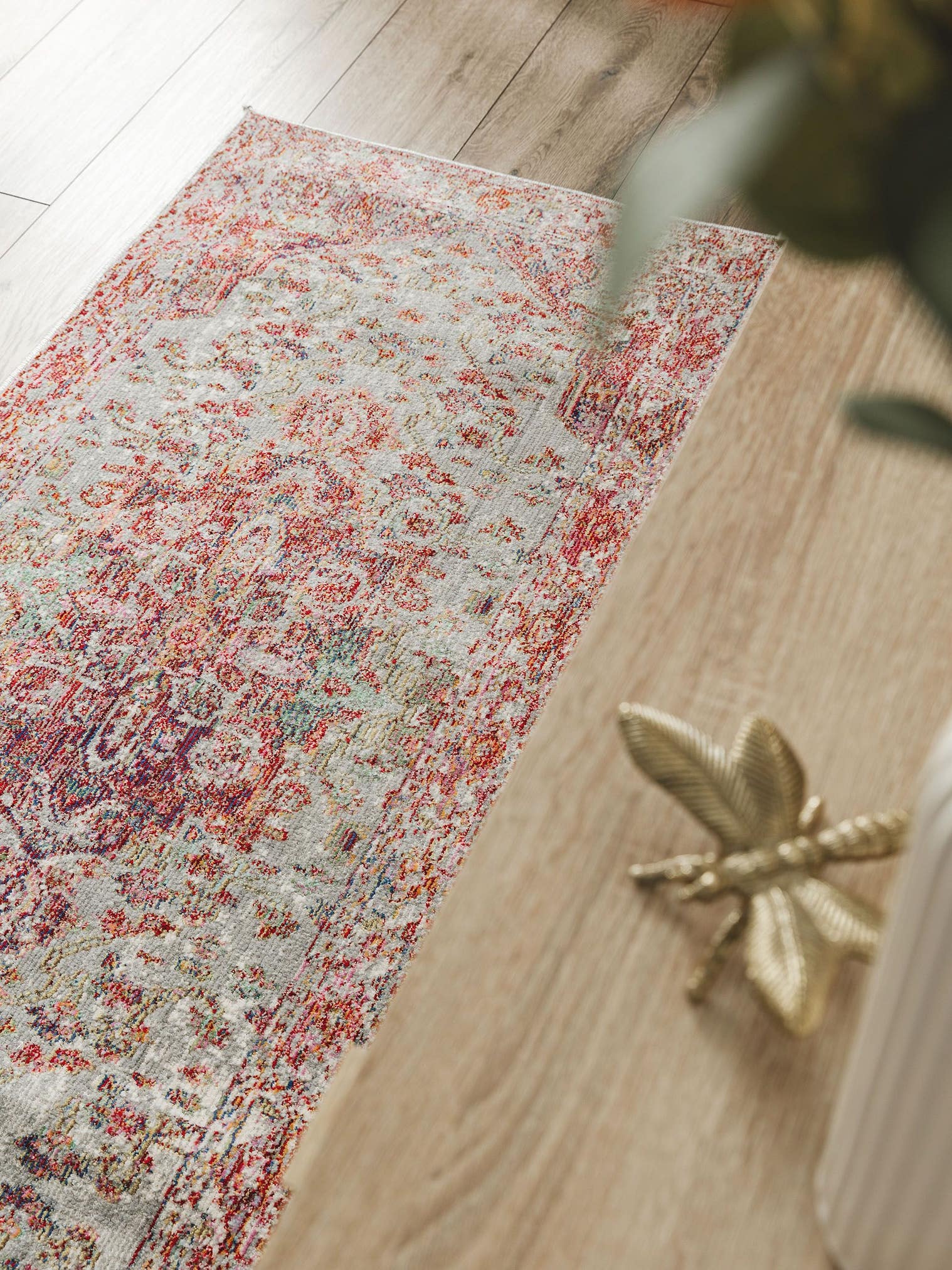 Teppich aus 100% Polyester in Multicolor mit bis 5 mm hohem Flor von benuta Nest