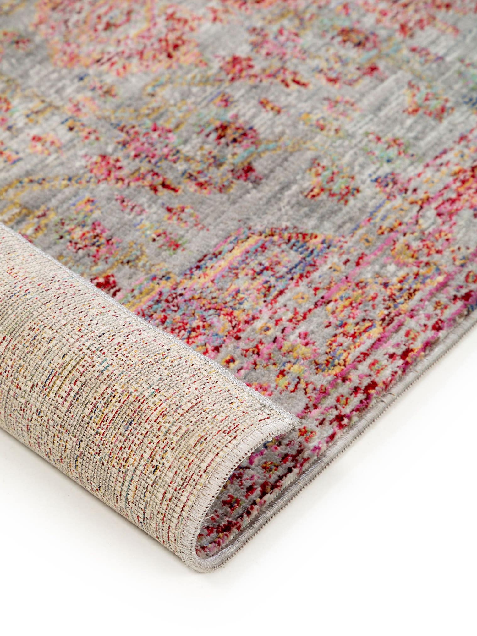 Teppich aus 100% Polyester in Multicolor mit bis 5 mm hohem Flor von benuta Nest