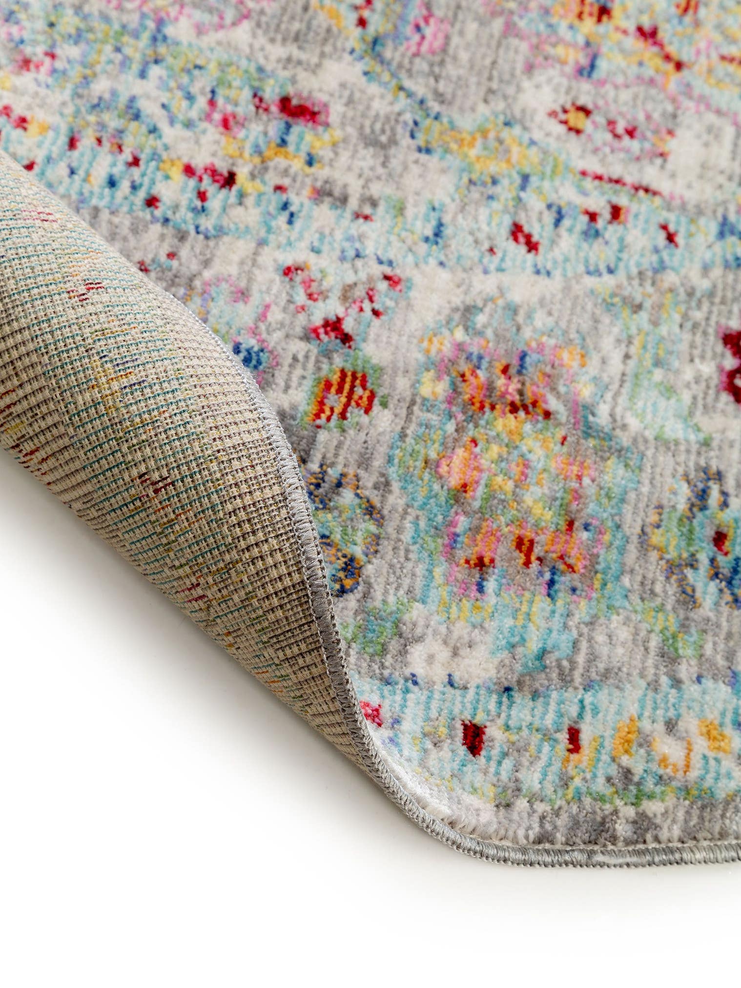 Teppich aus 100% Polyester in Multicolor mit bis 5 mm hohem Flor von benuta Nest
