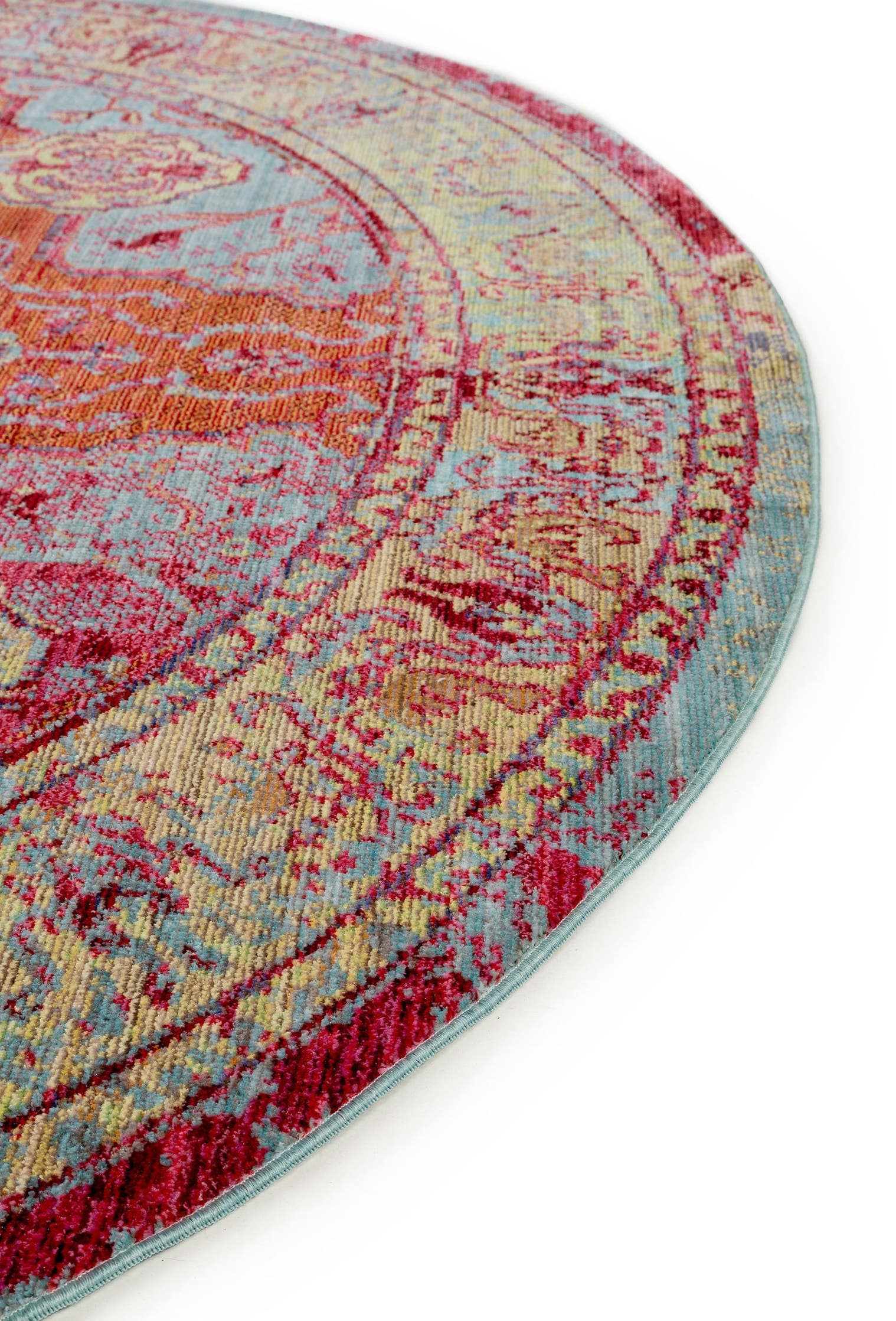 Teppich aus 100% Polyester in Multicolor mit bis 5 mm hohem Flor von benuta Nest