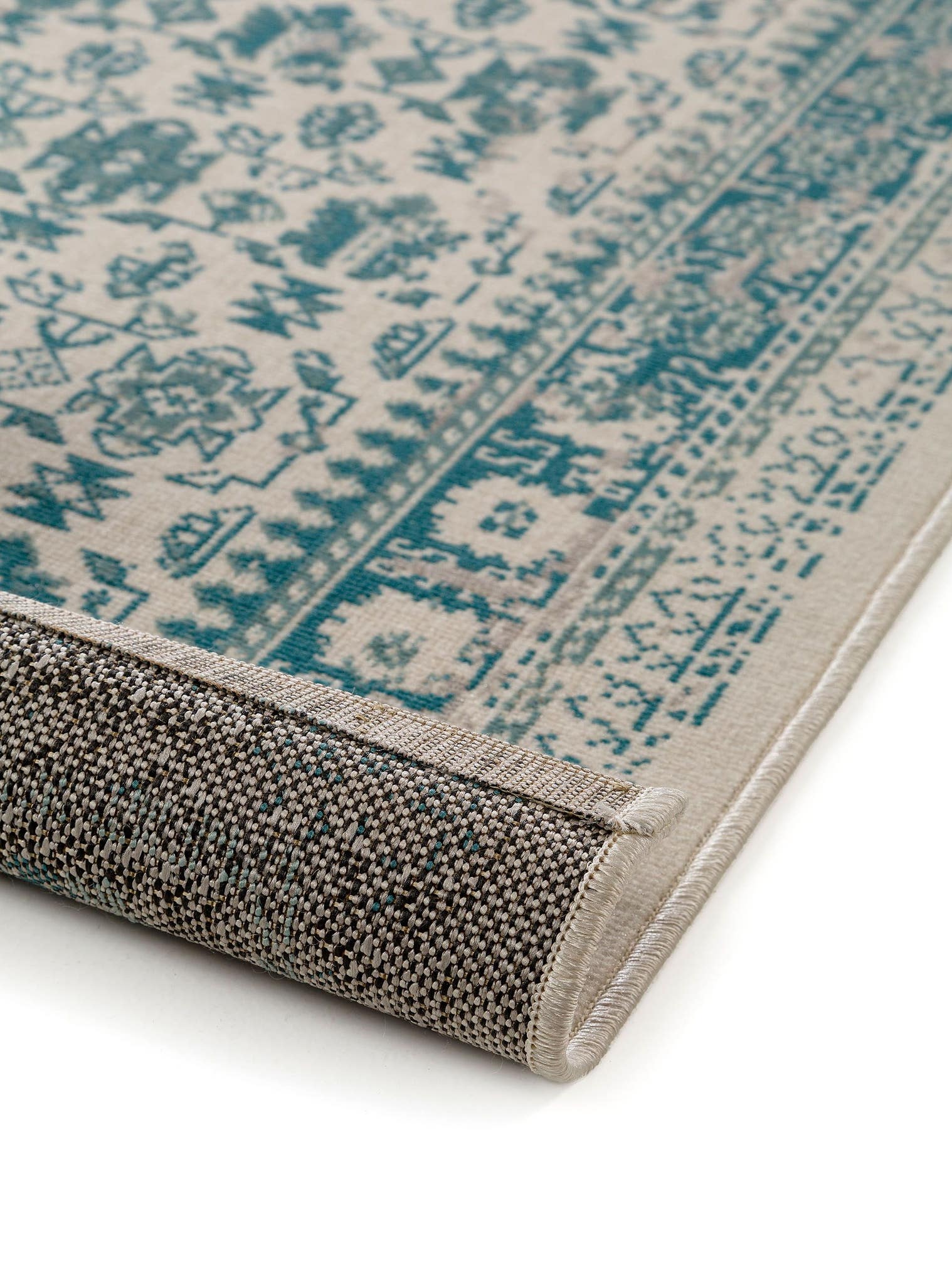Tapis en 100% Polypropylène en Beige avec une pile de 1- 5 mm de hauteur de benuta Nest