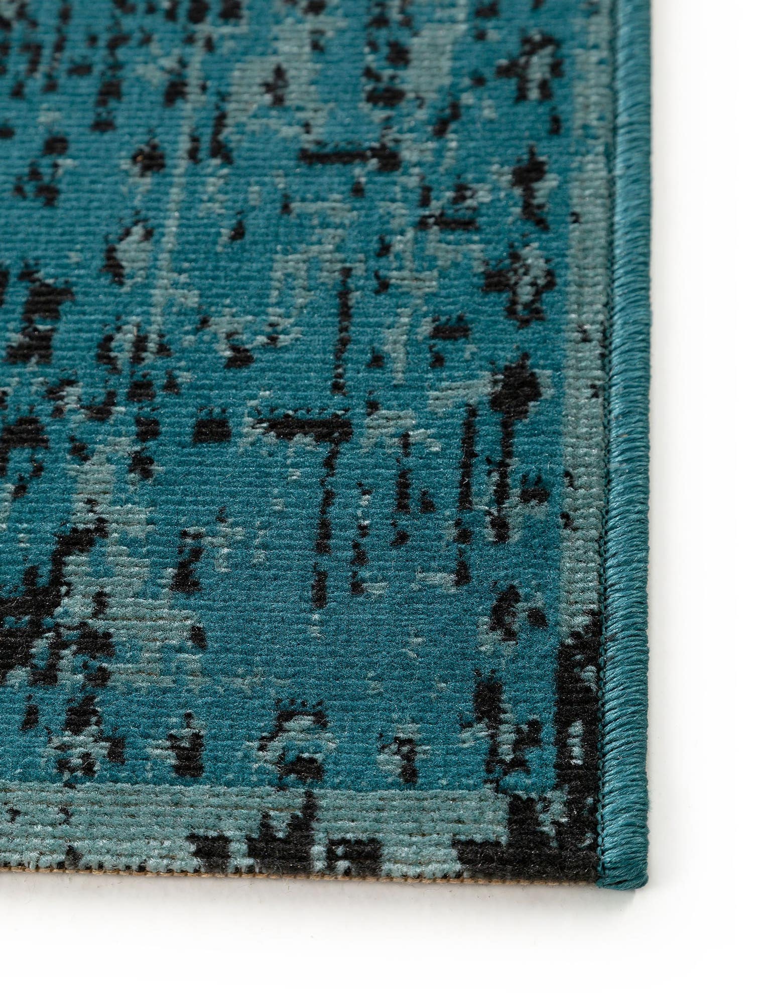 Tapis en 100% Polypropylène en Turquoise avec une pile de 1- 5 mm de hauteur de benuta Nest