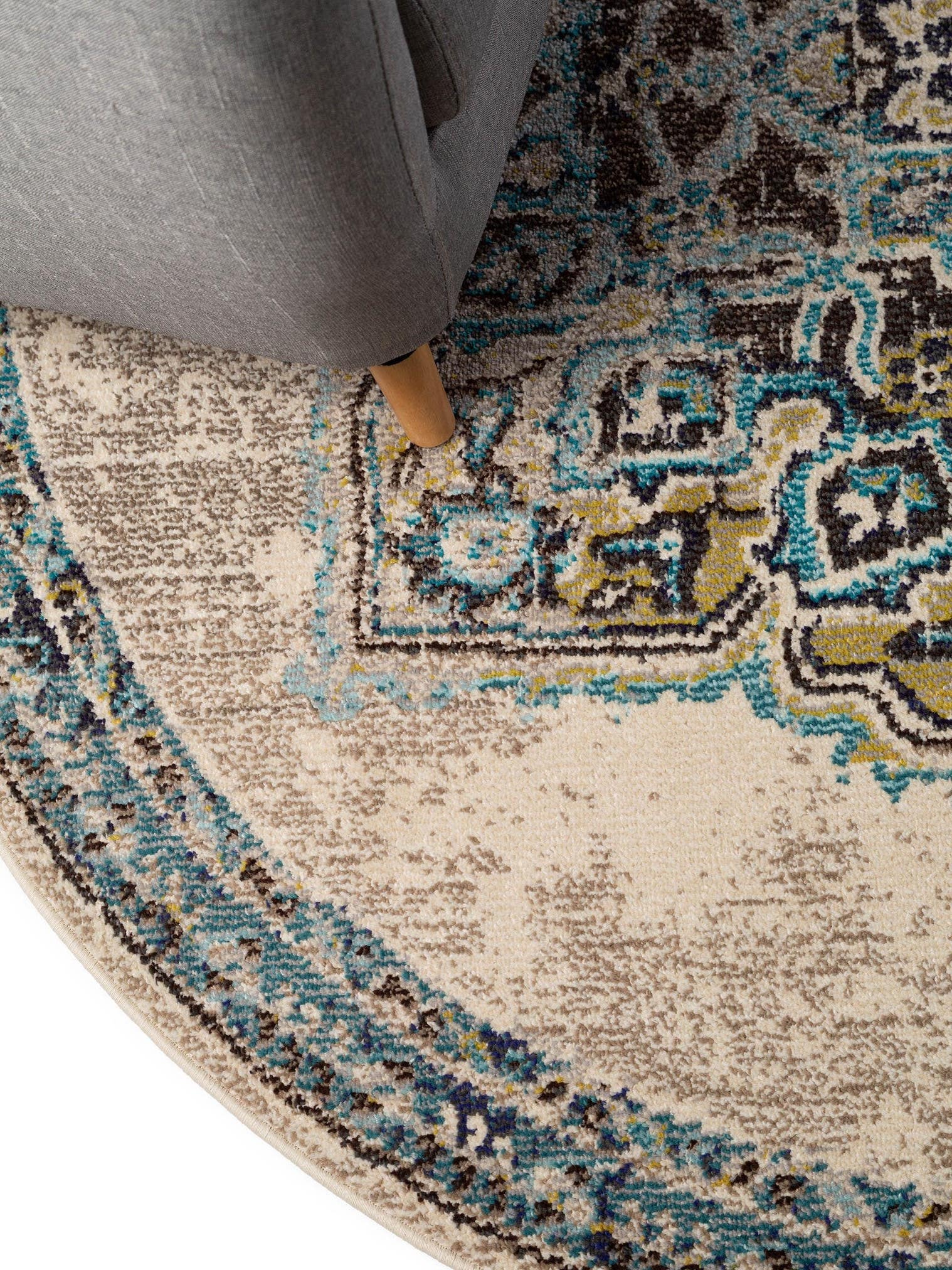 Alfombra de 100% Polipropileno en Beige con un pelo de {{Placeholder_Pile Height}} de altura de benuta Nest