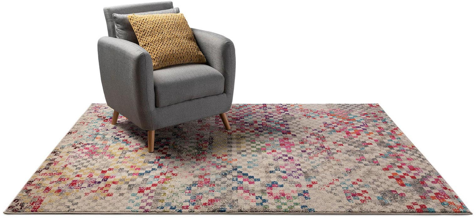Teppich aus 100% Polypropylen in Multicolor mit 11 bis 20 mm hohem Flor von benuta Nest