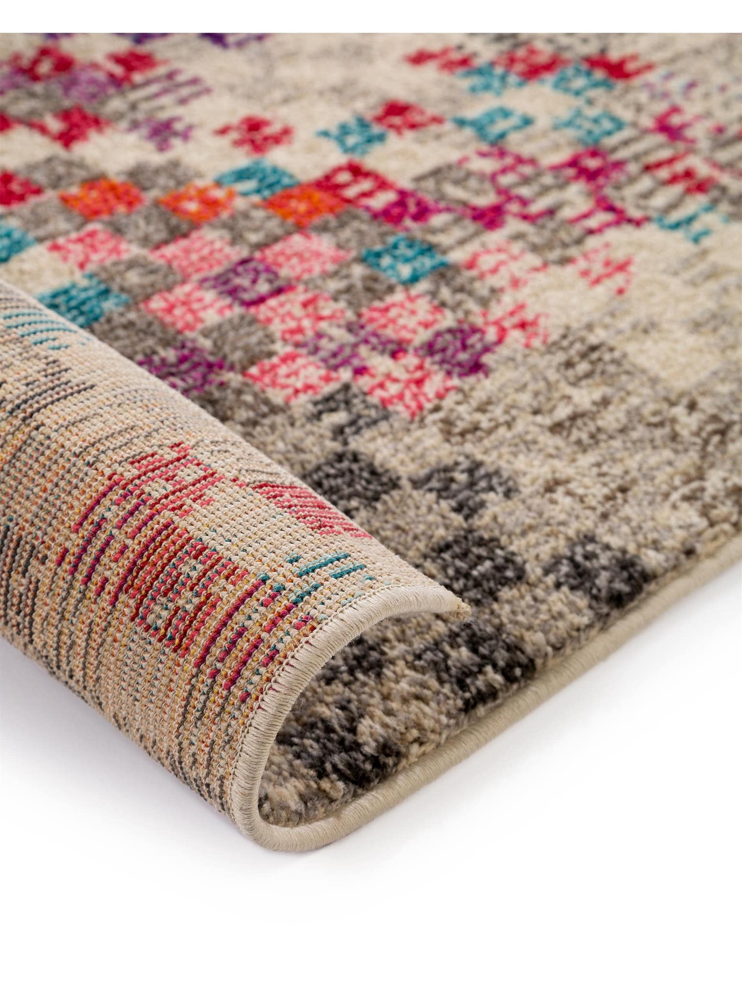 Teppich aus 100% Polypropylen in Multicolor mit 11 bis 20 mm hohem Flor von benuta Nest