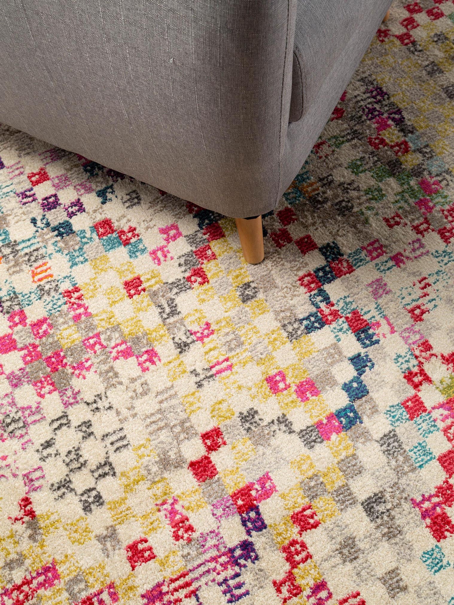 Teppich aus 100% Polypropylen in Multicolor mit 11 bis 20 mm hohem Flor von benuta Nest