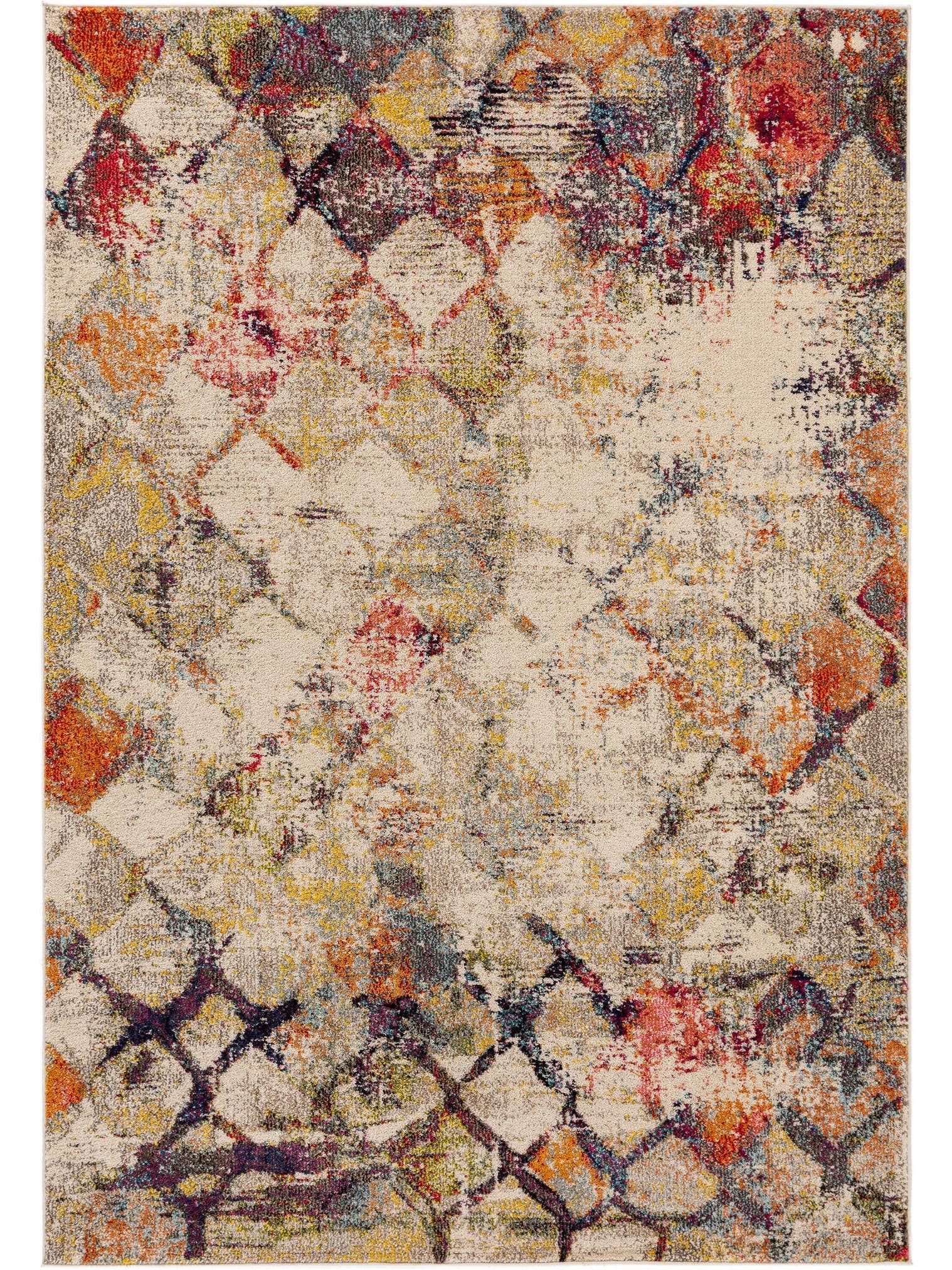 Teppich aus 100% Polypropylen in Beige mit 11 bis 20 mm hohem Flor von benuta Nest