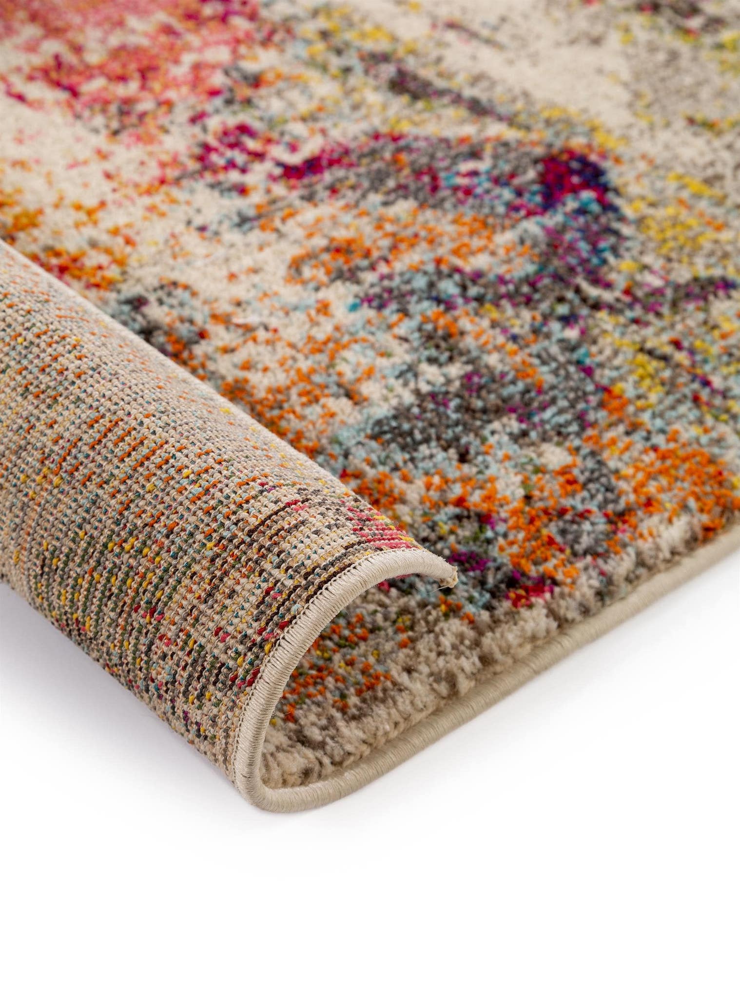 Teppich aus 100% Polypropylen in Beige mit 11 bis 20 mm hohem Flor von benuta Nest