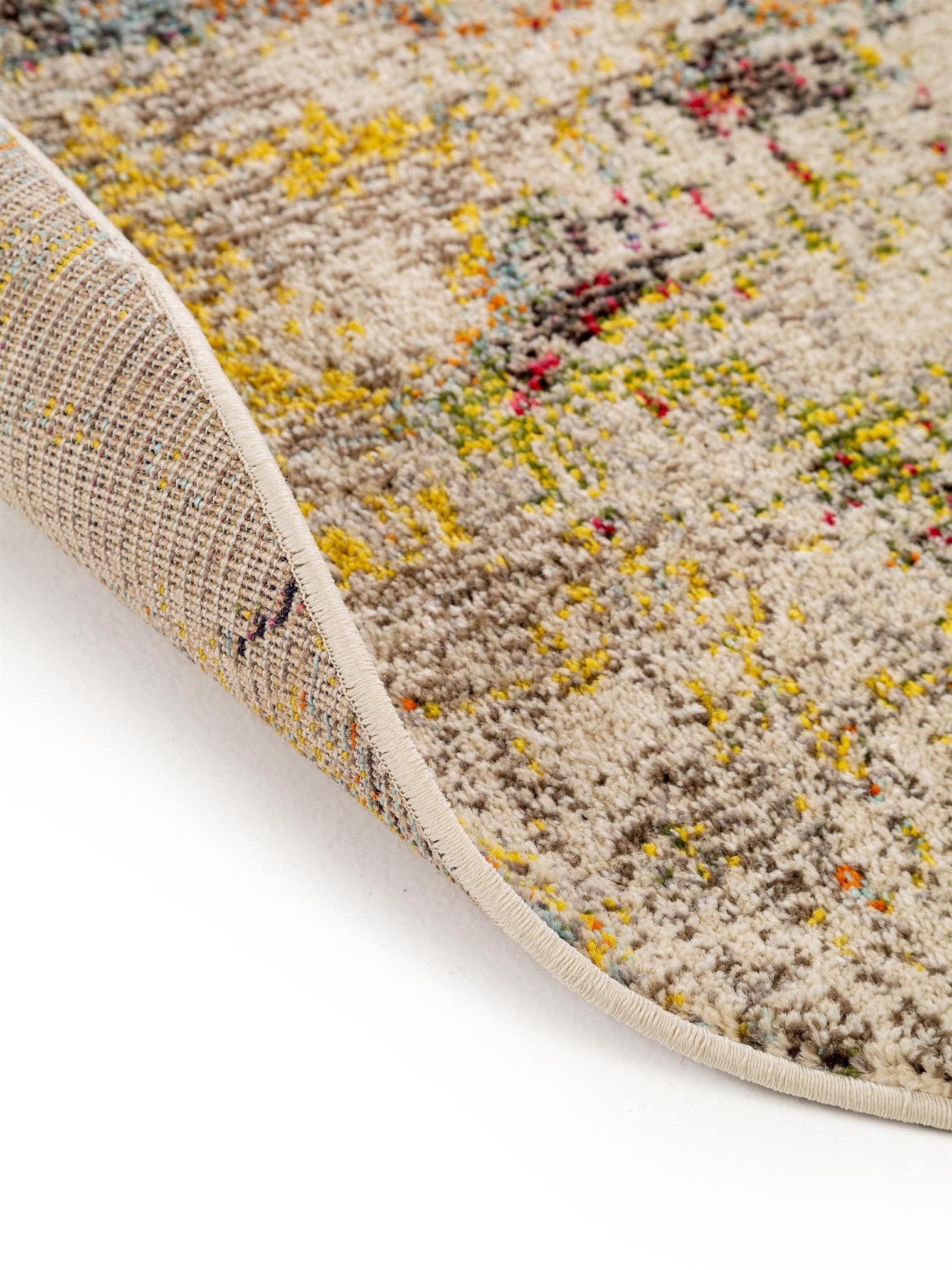 Teppich aus 100% Polypropylen in Beige mit 11 bis 20 mm hohem Flor von benuta Nest