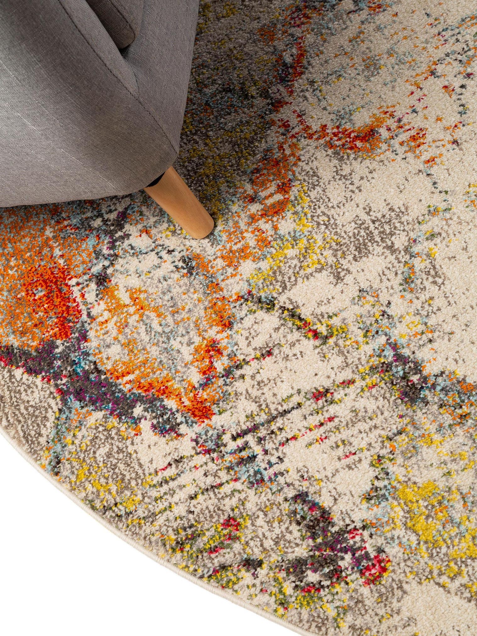 Teppich aus 100% Polypropylen in Beige mit 11 bis 20 mm hohem Flor von benuta Nest