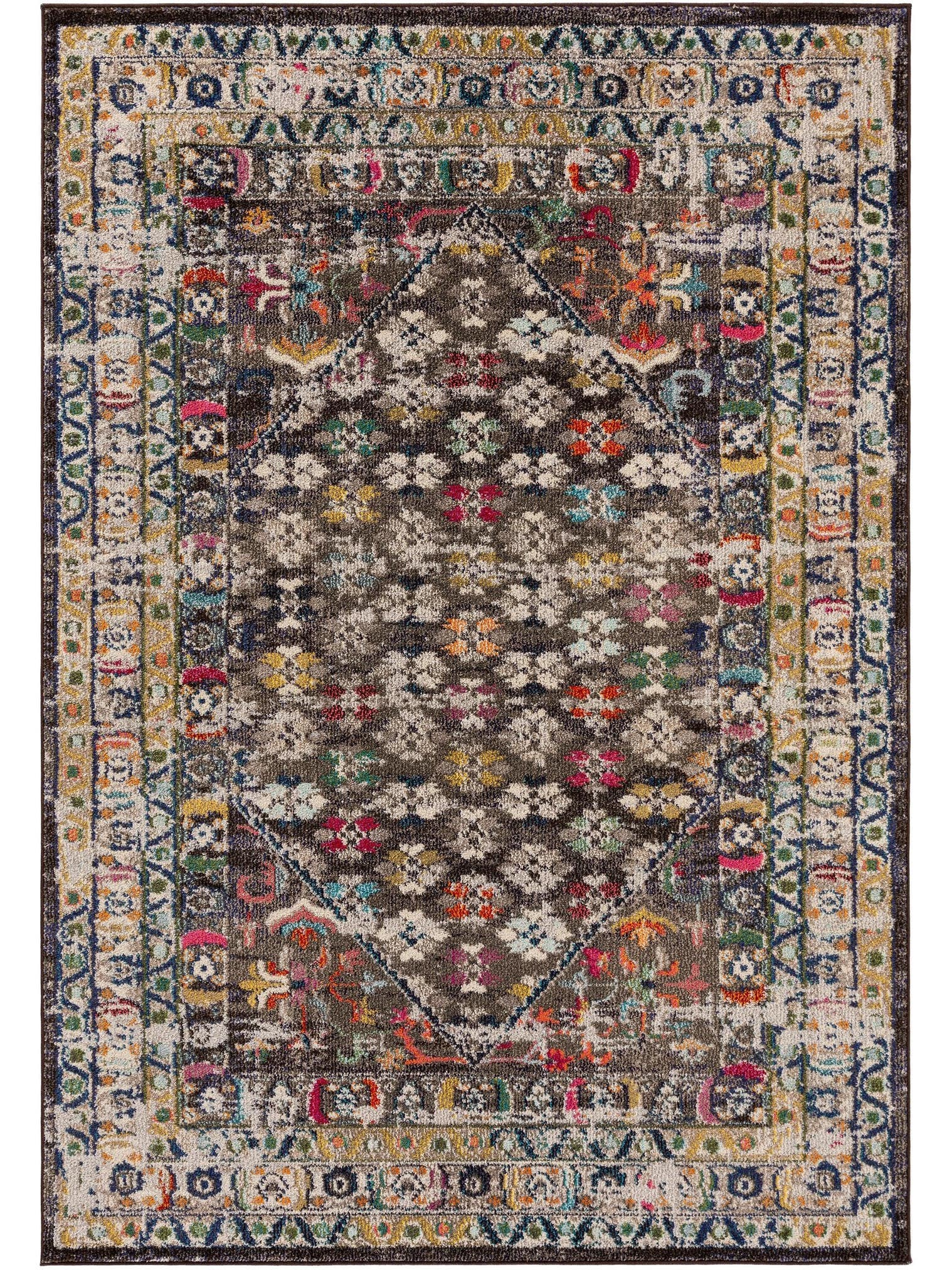 Teppich aus 100% Polypropylen in Multicolor mit 11 bis 20 mm hohem Flor von benuta Nest
