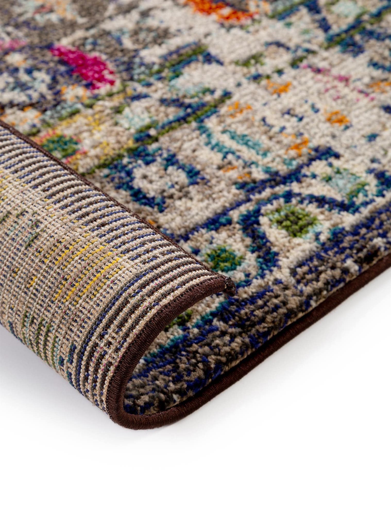 Teppich aus 100% Polypropylen in Multicolor mit 11 bis 20 mm hohem Flor von benuta Nest