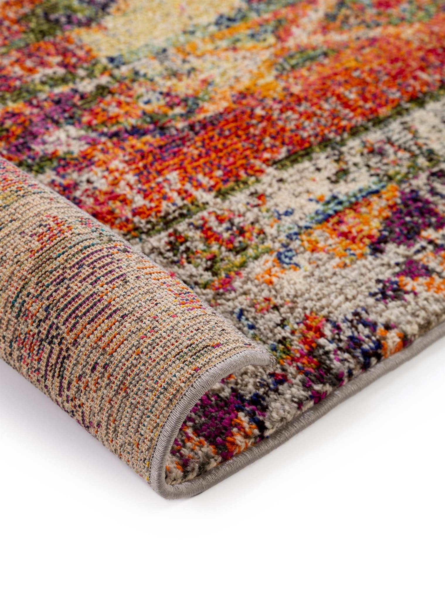Teppich aus 100% Polypropylen in Multicolor mit 11 bis 20 mm hohem Flor von benuta Nest