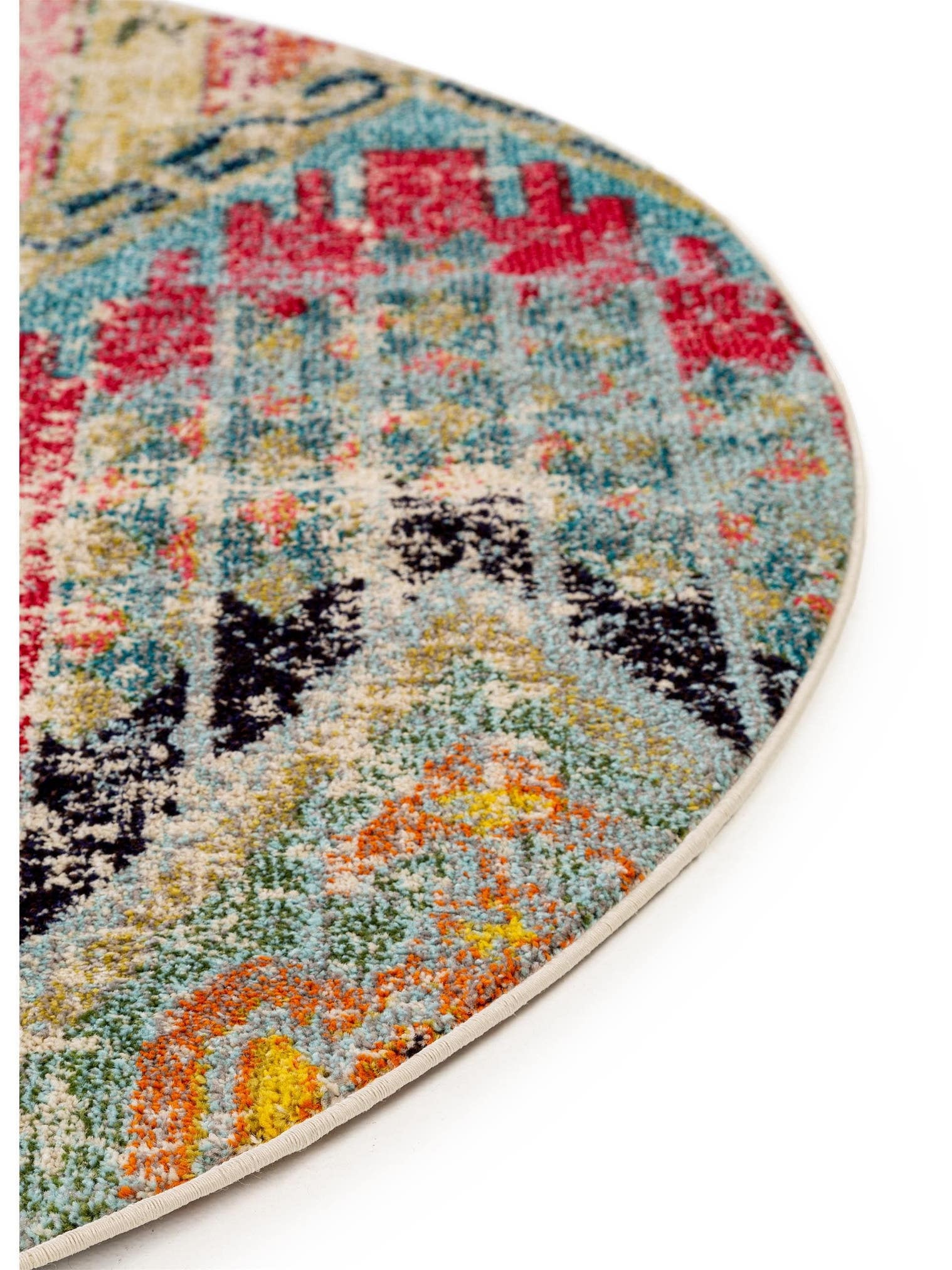 Teppich aus 100% Polypropylen in Türkis mit 11 bis 20 mm hohem Flor von benuta Nest
