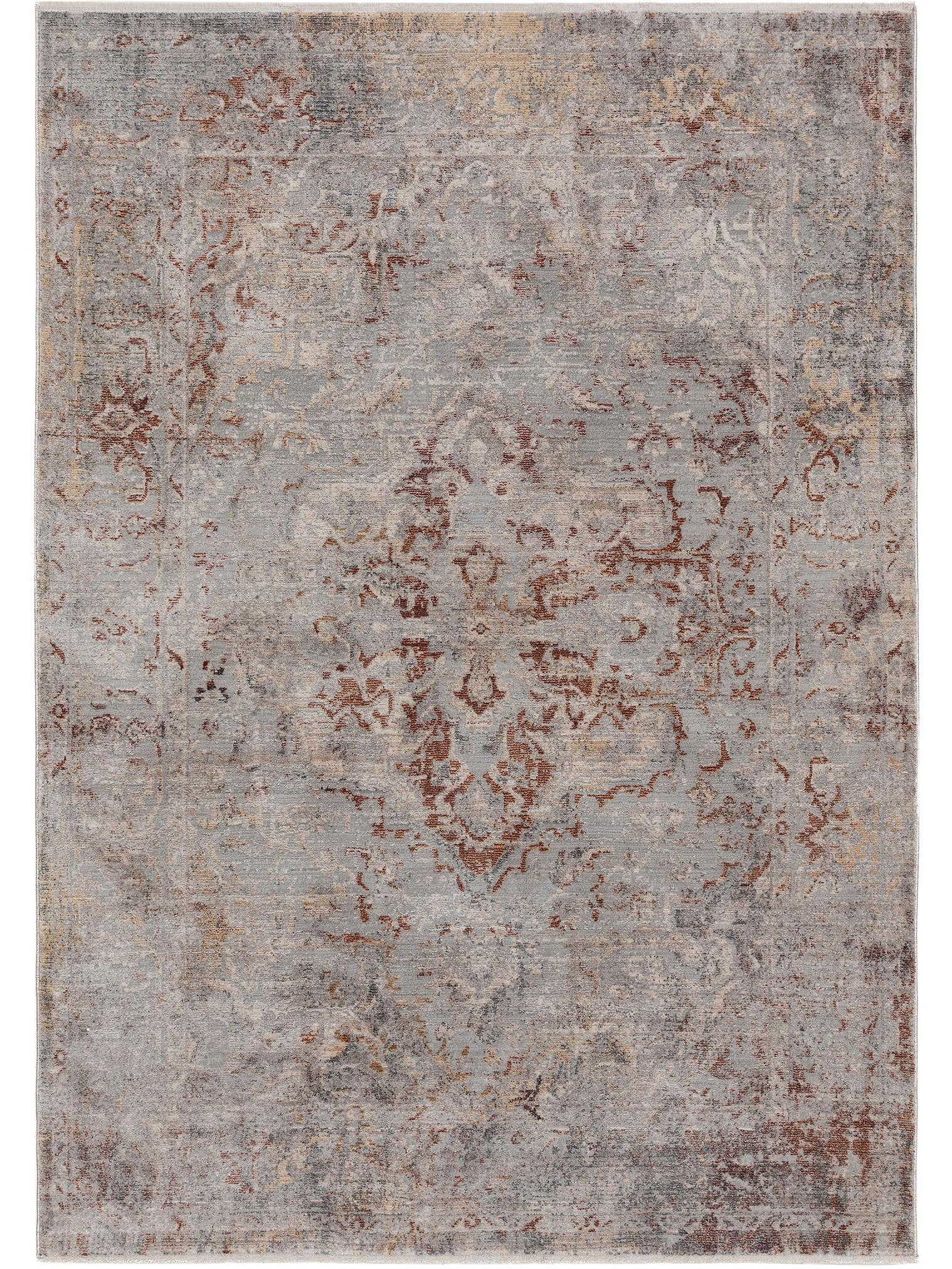 Teppich aus 100% Polyester in Beige mit 6 bis 10 mm hohem Flor von benuta Nest