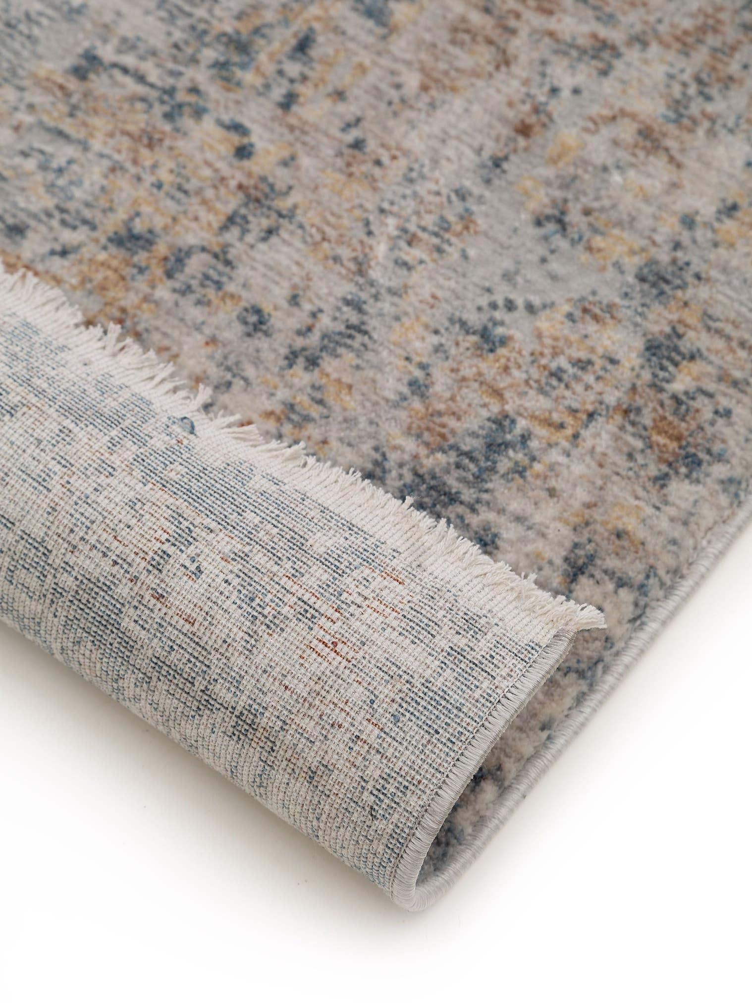 Matta av 100% Polyester i Beige med 6 - 10 mm hög lugg från benuta Nest