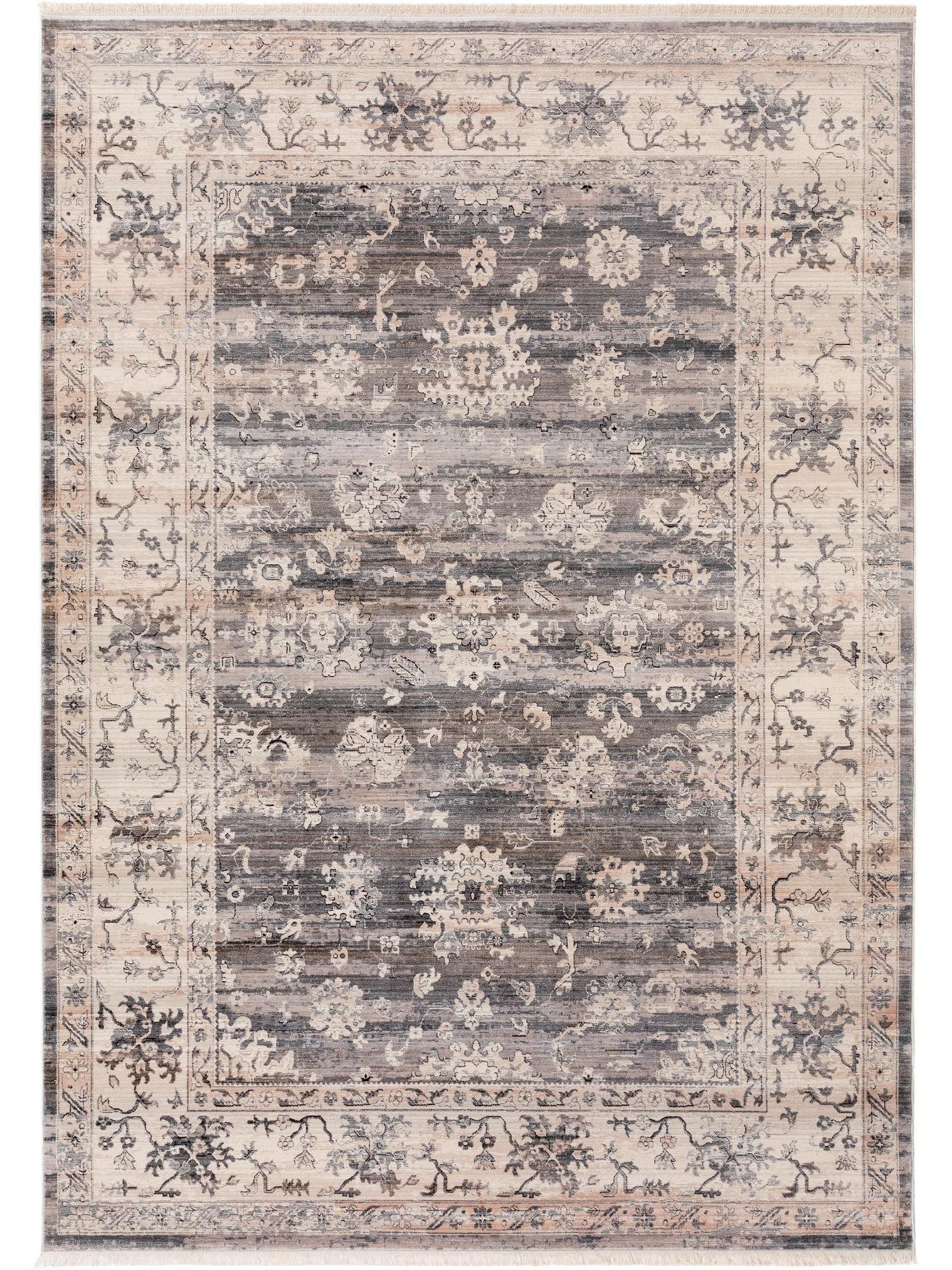 Rug made of 100% Polyester in Beige with a 6 - 10 mm high pile by benuta