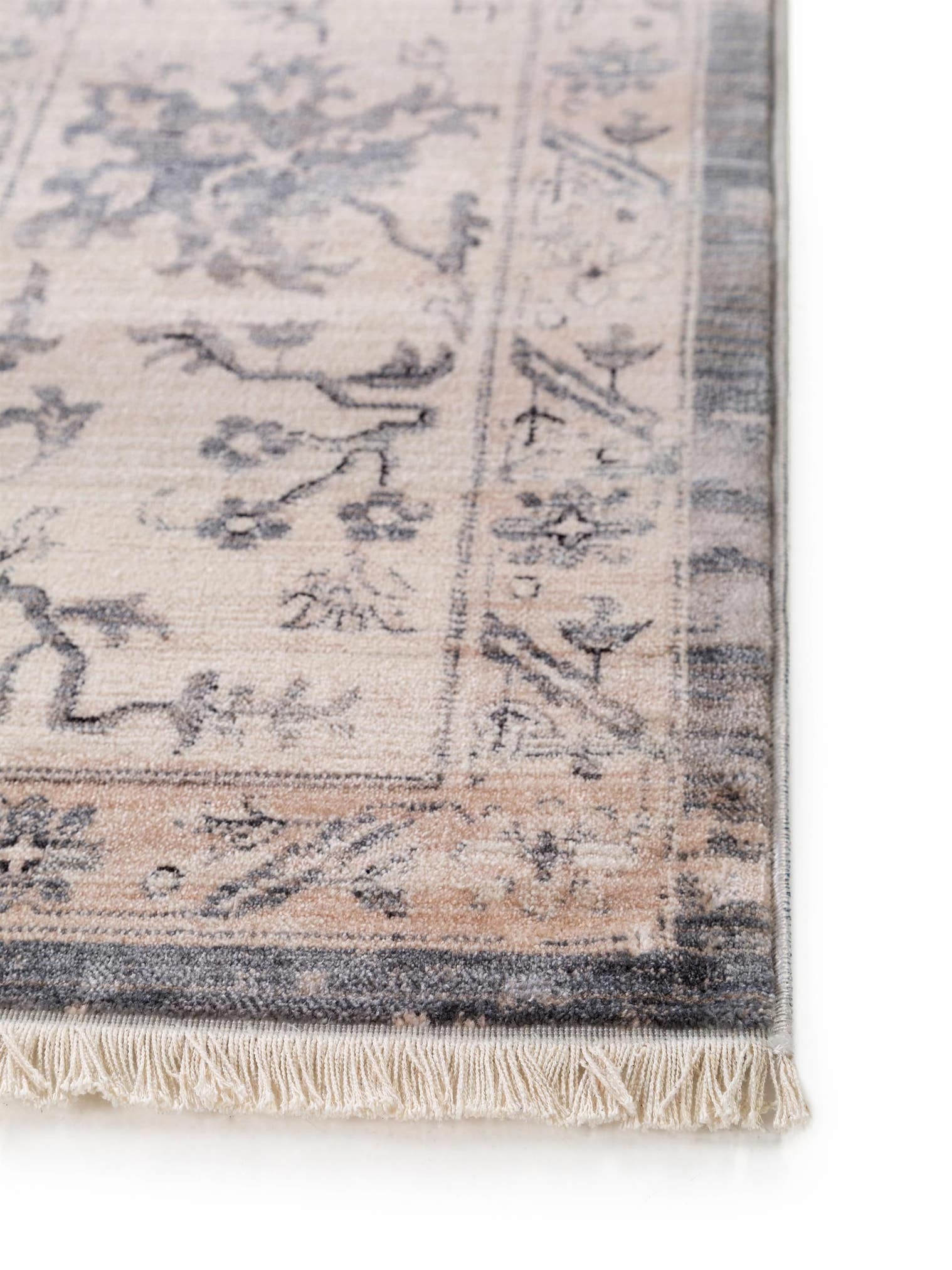 Rug made of 100% Polyester in Beige with a 6 - 10 mm high pile by benuta