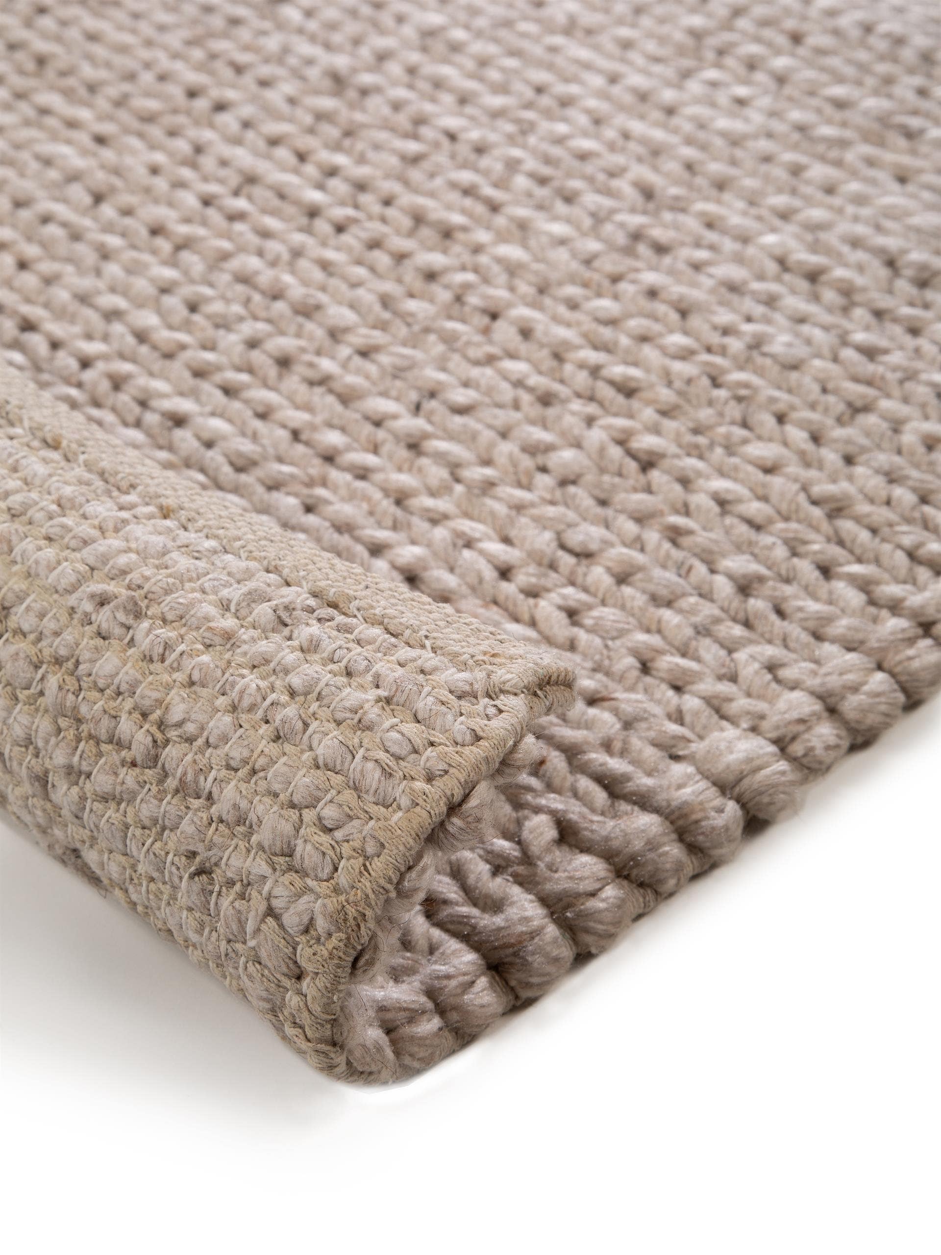 Teppe av 60 % ull, 40 % polyester i Grå med opptil 5 mm høy lugg fra benuta Pure