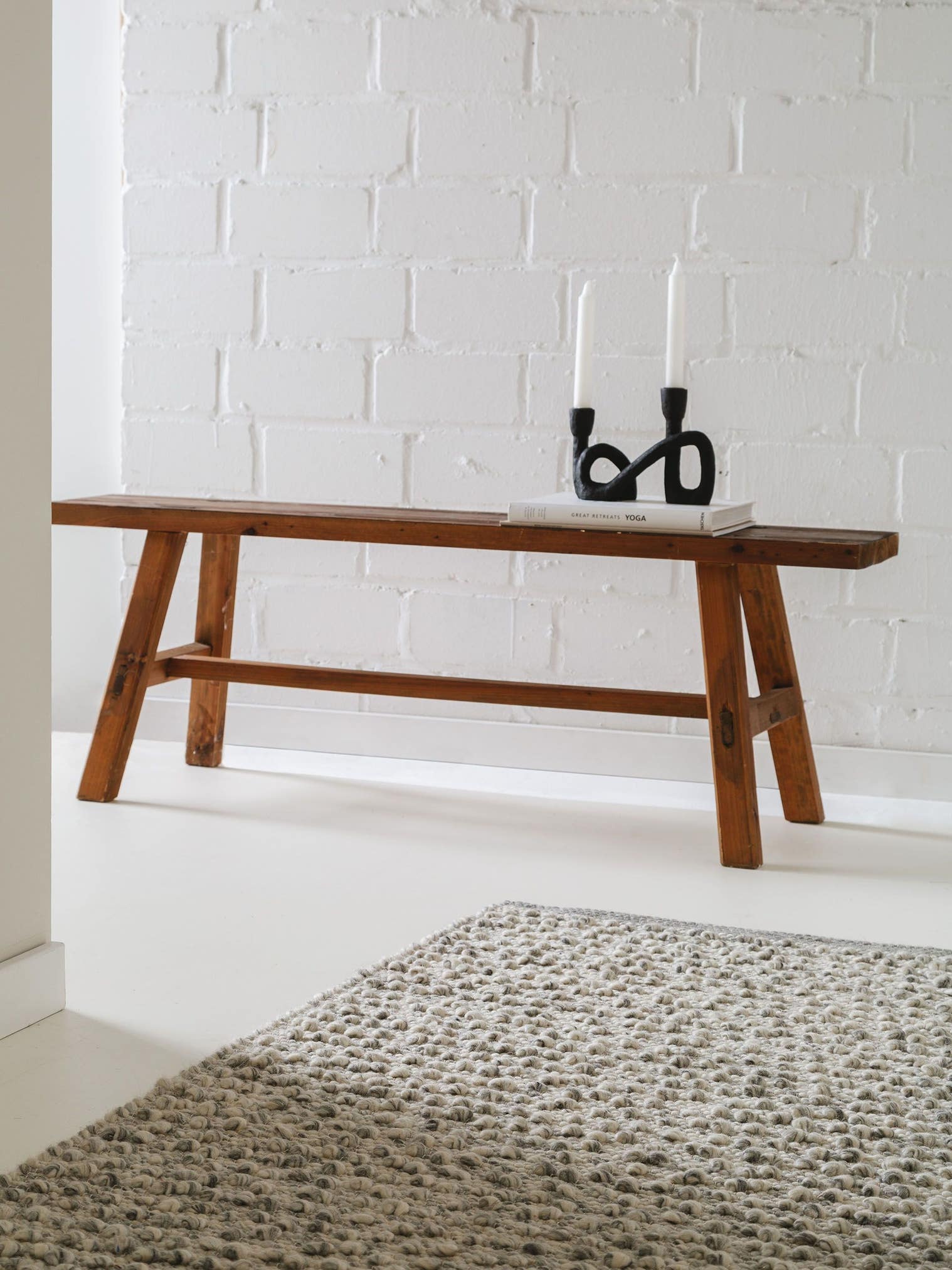 Rug made of 40% Wool, 30% Cotton, 20% Polyester, 10% Viscose in Grey with a 1- 5 mm high pile by benuta Pure