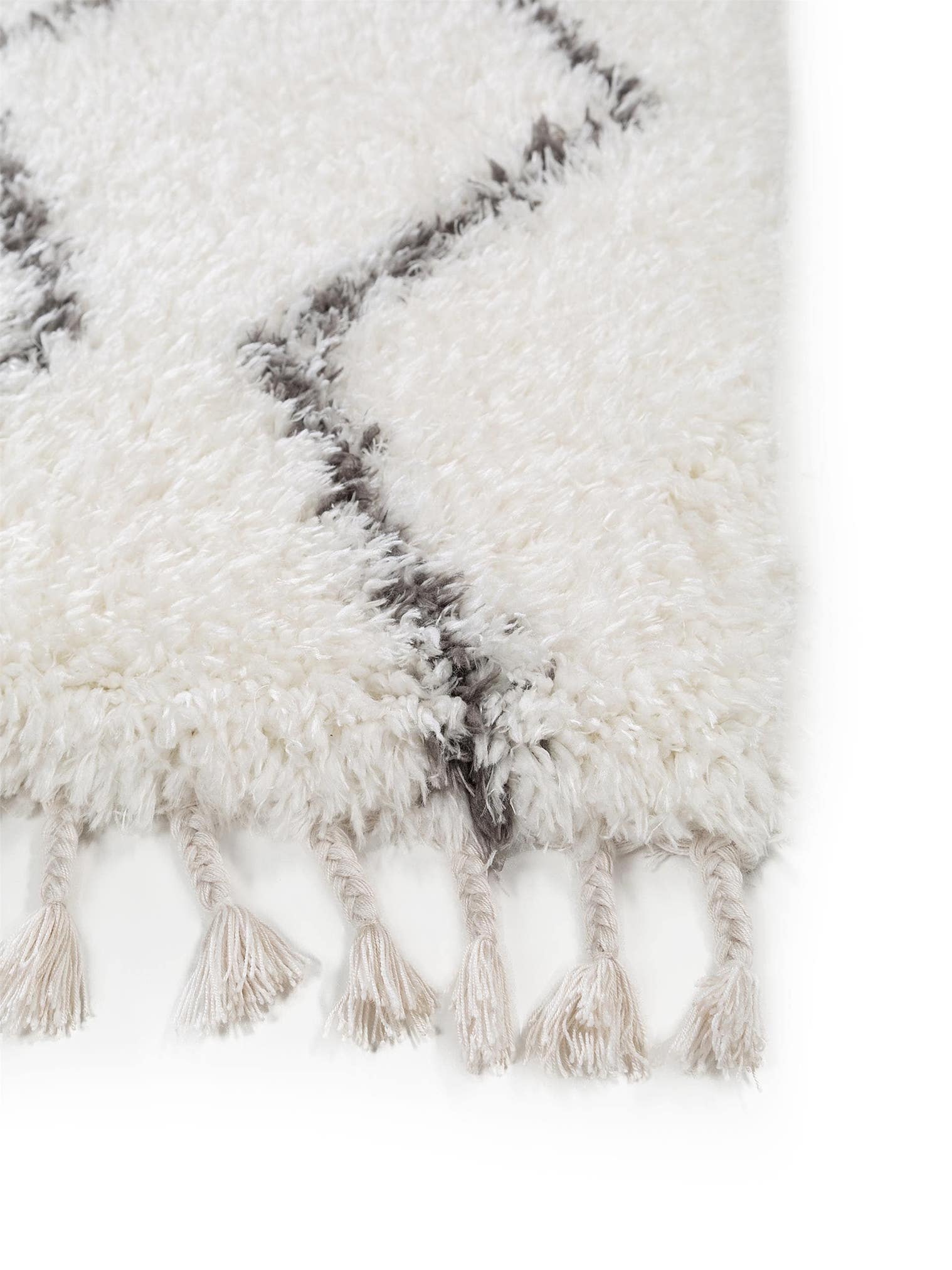 Tapis en 100% Polyester en Beige avec une pile de 41 - 50 mm de hauteur de benuta Pop