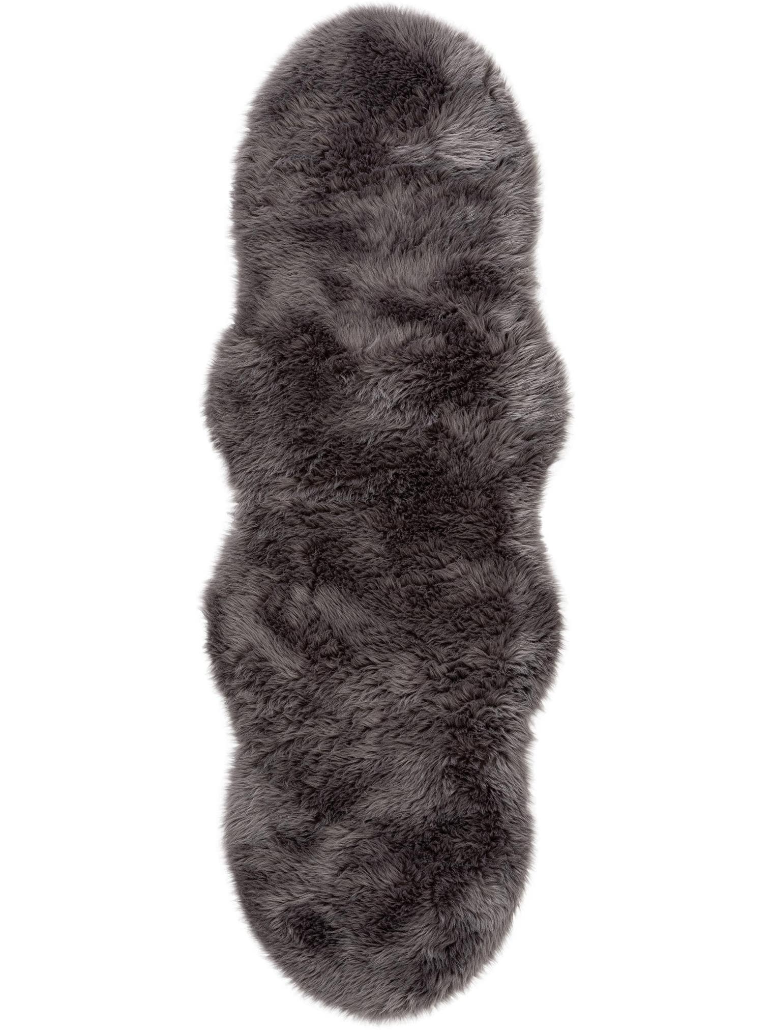 Teppich aus 50% Polyacryl, 50% Polyester in Grijs mit 41 - 50 mm hohem Flor von benuta