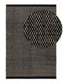 Tapis de laine Rocco Noir & Blanc