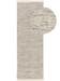 Wollteppich Läufer Rocco Beige/Schwarz