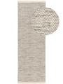 Wollteppich Läufer Rocco Beige/Schwarz