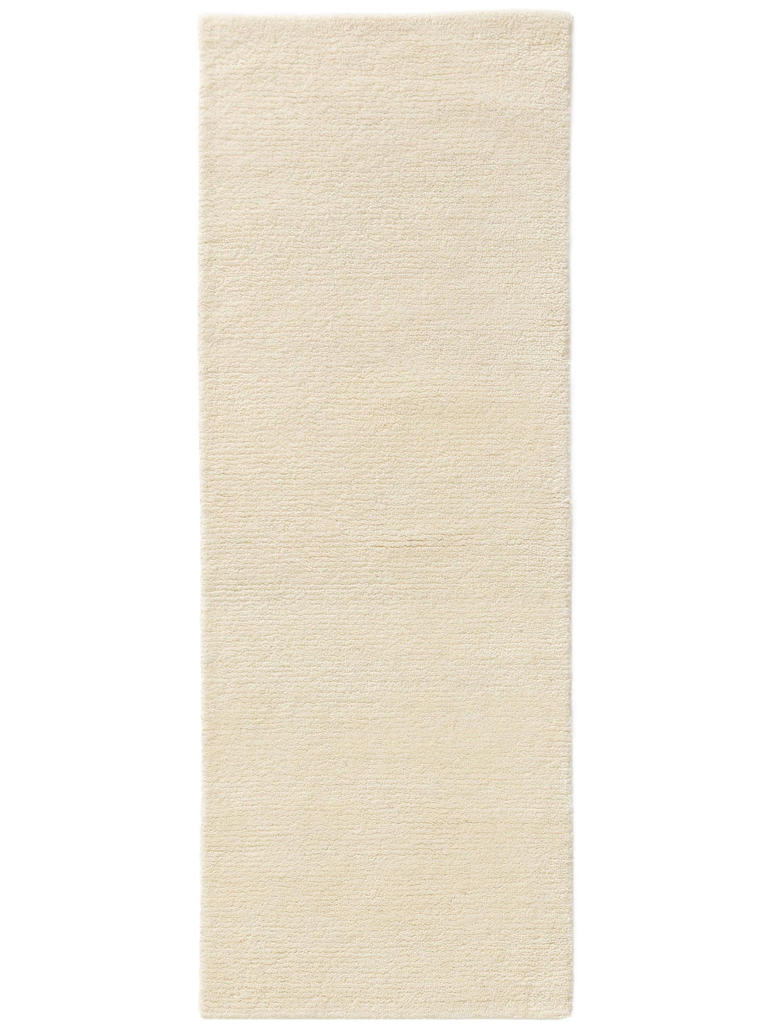 Teppich aus 100% Wolle in Beige mit 31 bis 40 mm hohem Flor von benuta Pure