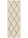 Wollteppich Läufer Berber Cream