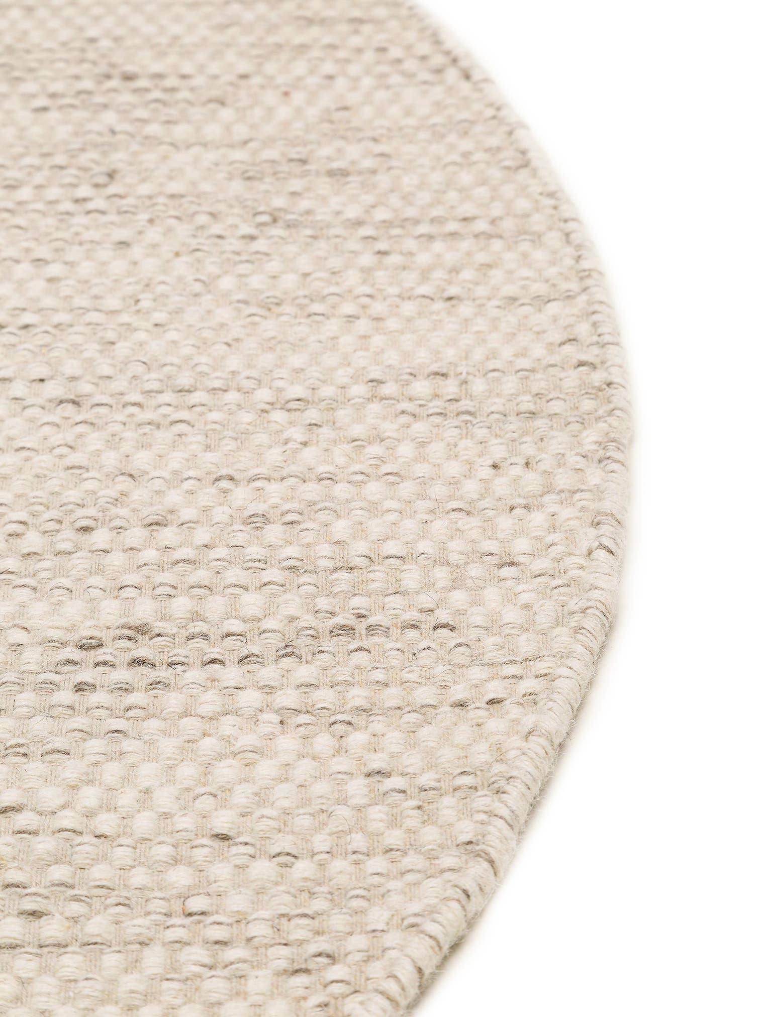 Rug made of 80% wool, 20% cotton in Beige with a 1- 5 mm high pile by benuta Pure