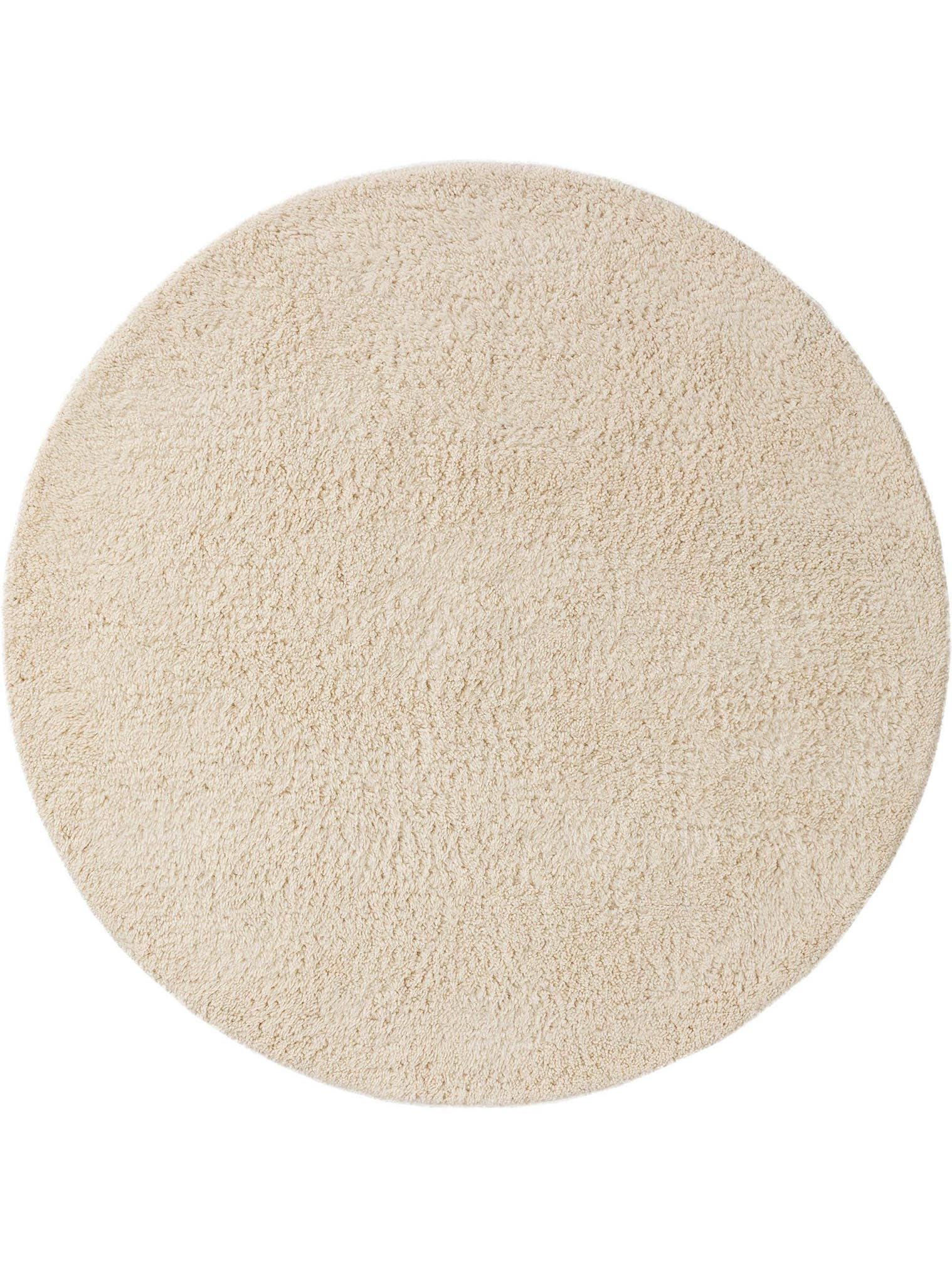 Teppich aus 100% Wolle in Weiß mit 31 bis 40 mm hohem Flor von benuta Pure