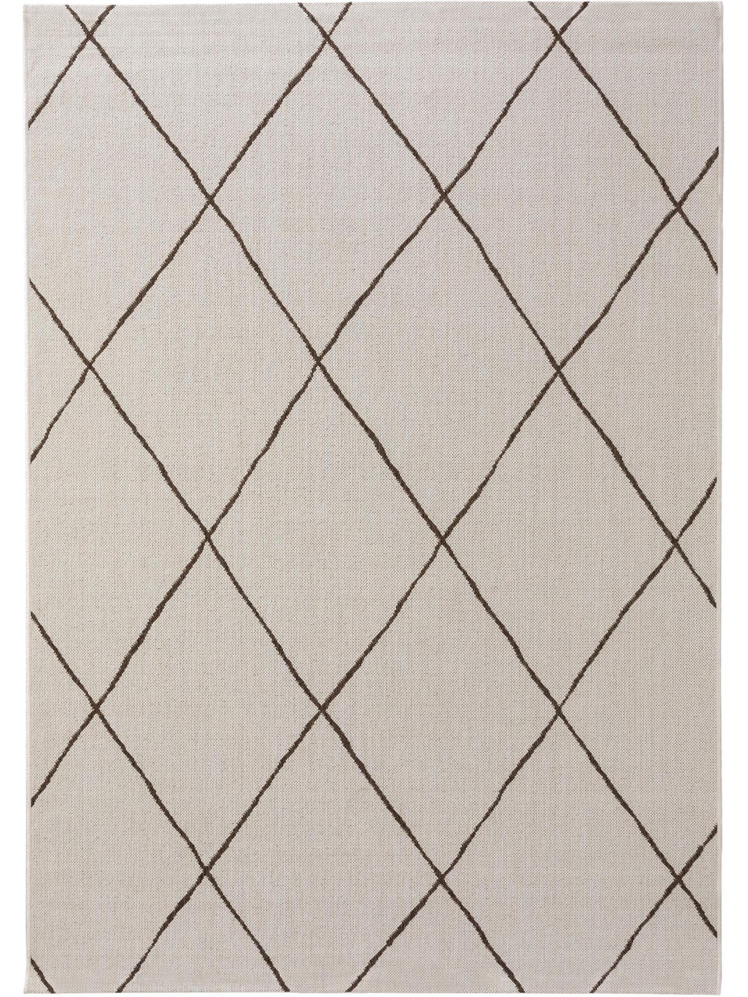 Tapijt van 100% Polypropyleen in Beige met een 6 - 10 mm hoge pool van benuta Nest