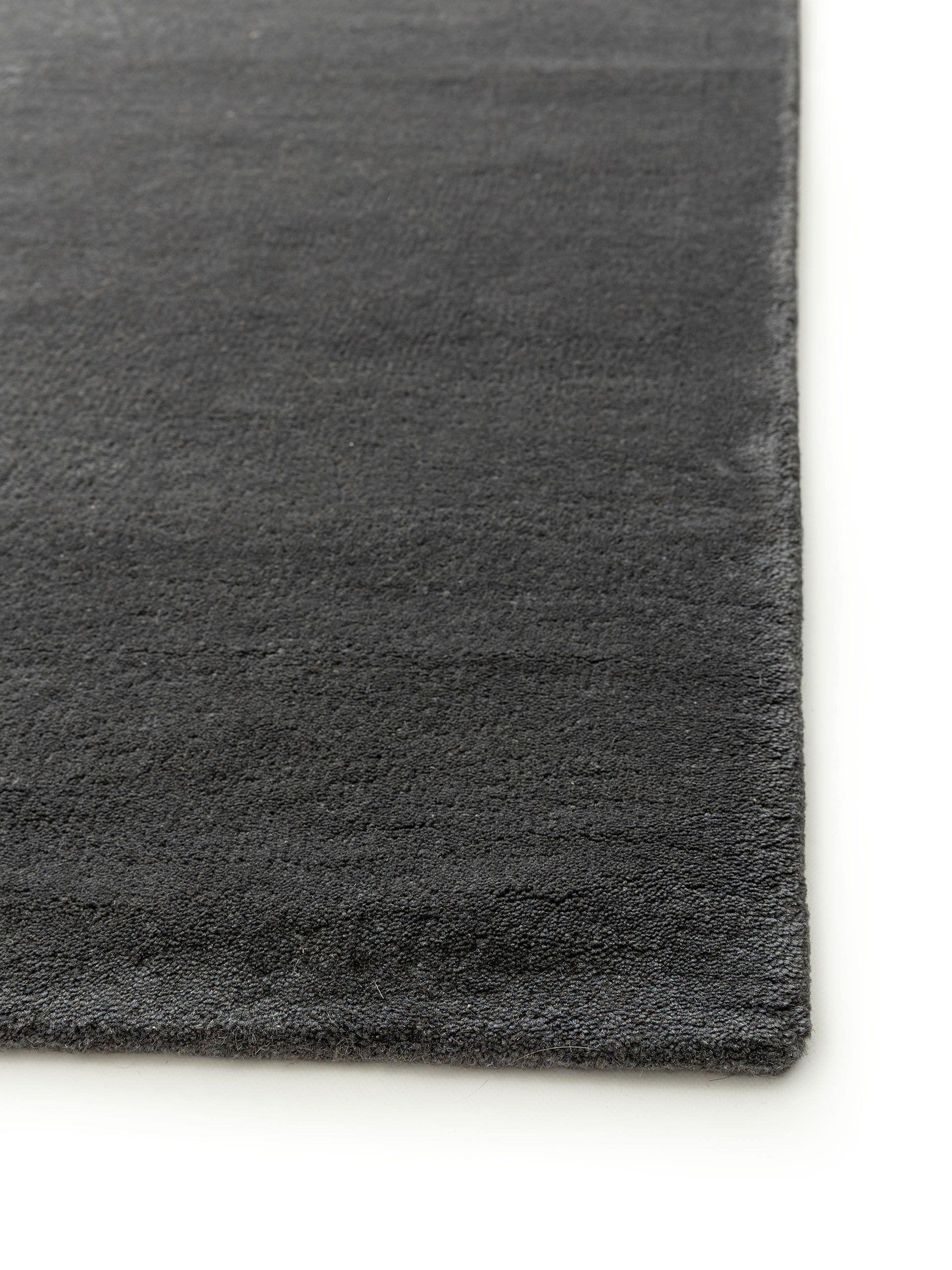 Rug made of 100% Wool in Grey with a 6 - 10 mm high pile by benuta Nest