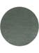 Round Wool Rug Bent Green