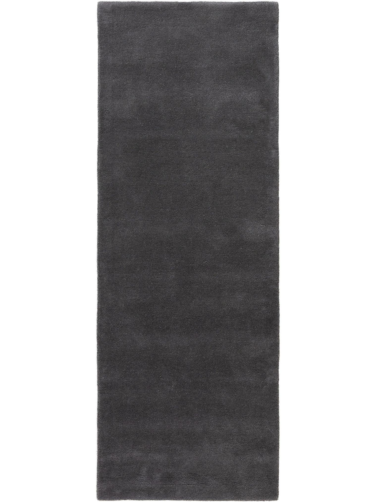 Rug made of 100% Wool in Grey with a 6 - 10 mm high pile by benuta Nest