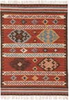 Handvävd kilim Zohra Flerfärgad/röd