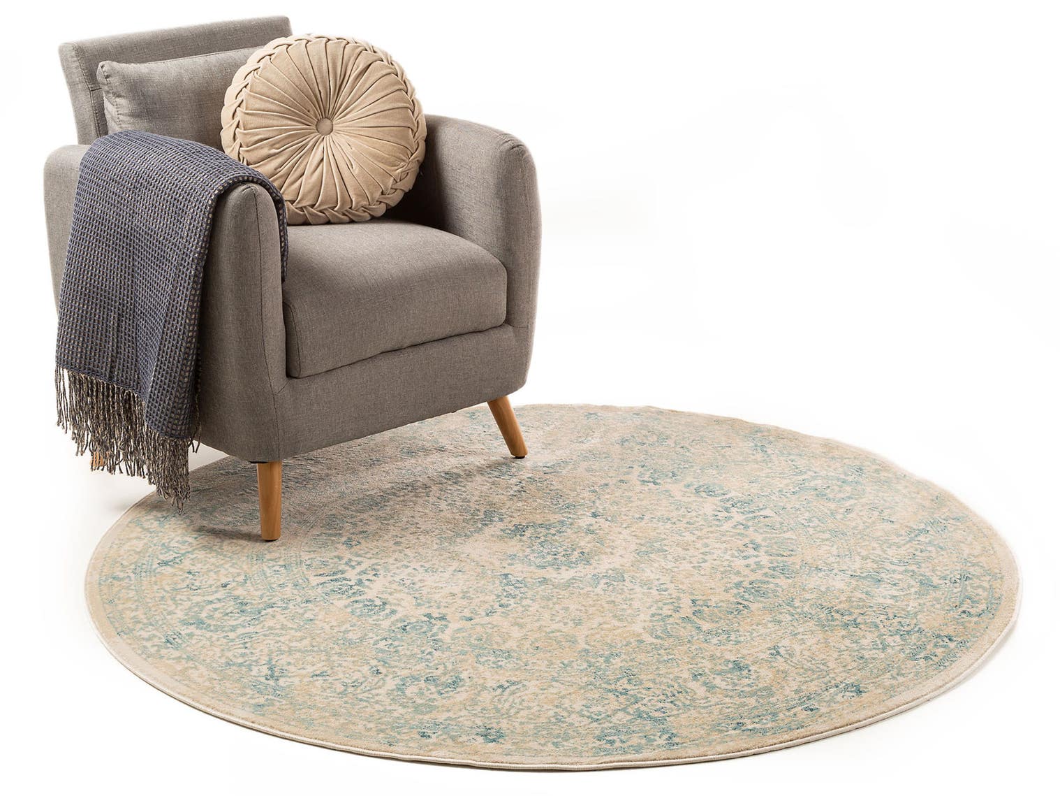 Rug made of 100% Polypropylene in Beige with a 1- 5 mm high pile by benuta