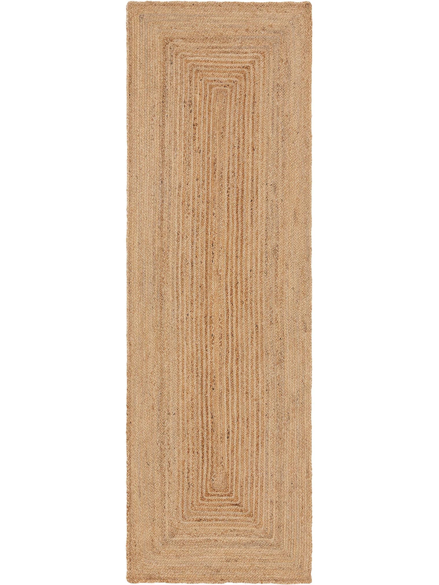 Teppich aus 100% Jute in Braun mit bis 5 mm hohem Flor von benuta Pure