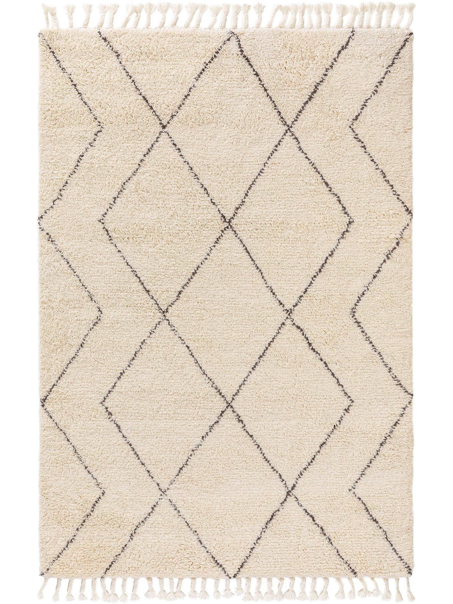 Alfombra de 100% Lana en Beige con un pelo de {{Placeholder_Pile Height}} de altura de benuta Finest